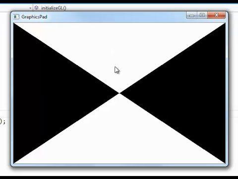 Two Triangle Logo - OpenGL Two Triangles - YouTube