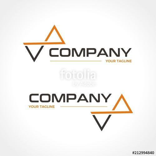 Two Triangle Logo - VP Logo / two triangles concept