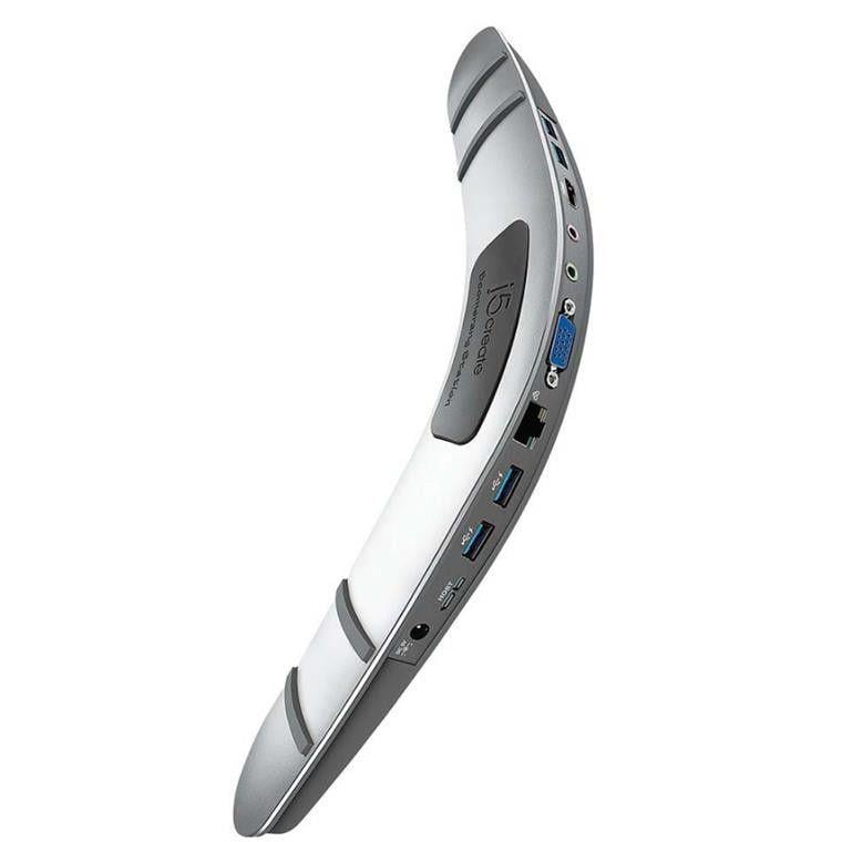 Look Up Silver Boomerangs Logo - Buy the J5create Boomerang Universal Docking Station USB 3.0
