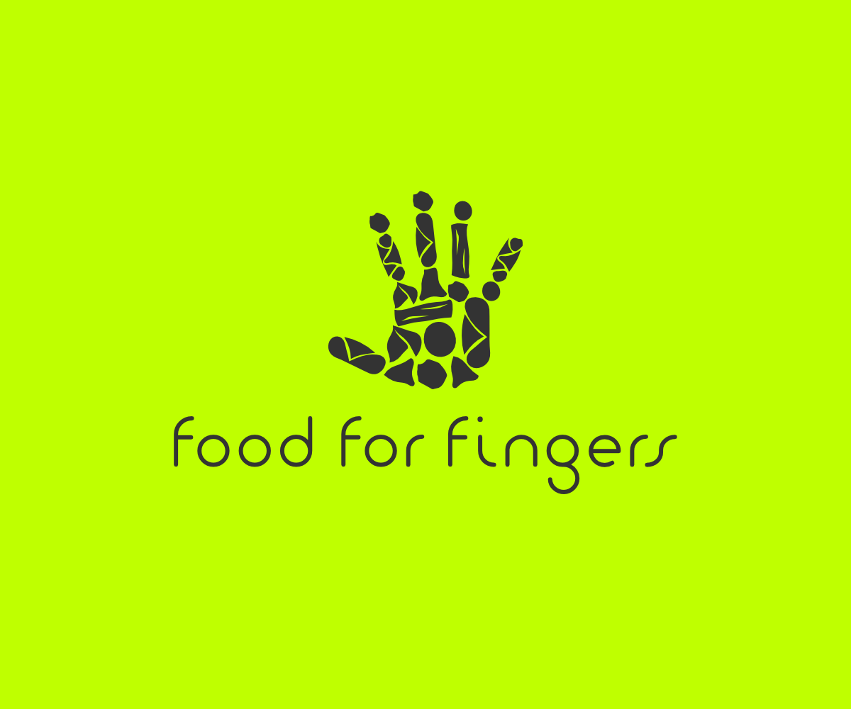 Green and Yellow Food Logo - Retail Logo Design for Food For Fingers by VGB | Design #5027474