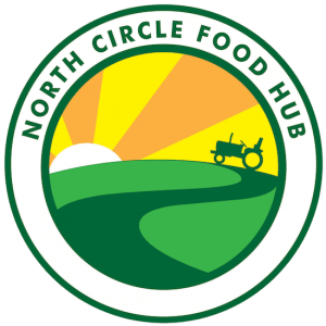 Green and Yellow Food Logo - North Circle Food Hub | Women's Environmental Institute