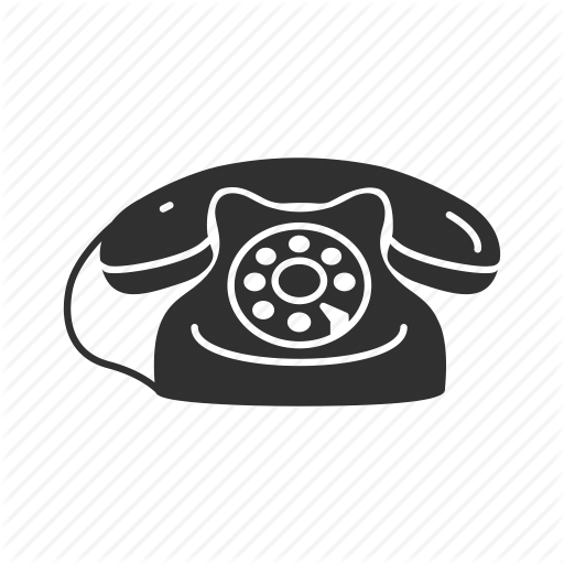 Old Telephone Logo - Call, classic telephone, home telephone, message, old telephone ...