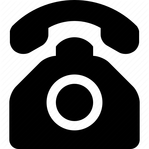 Old Telephone Logo - Classic, Obsolete, Old Fashioned, Receiver, Rotary Dial, Rotary