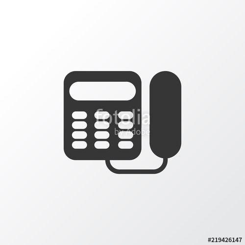 Old Telephone Logo - Landing phone icon symbol. Premium quality isolated old telephone ...