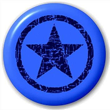 Blue Circle Star Logo - Small 25mm Lapel Pin Button Badge Novelty Indigo And Blue Circle ...