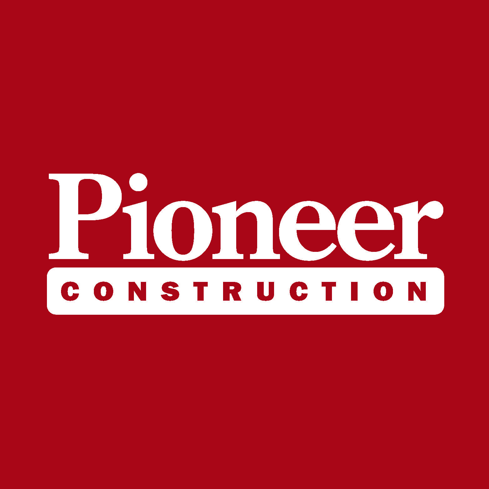 Red Pioneer Logo - Press Kit | Pioneer Construction
