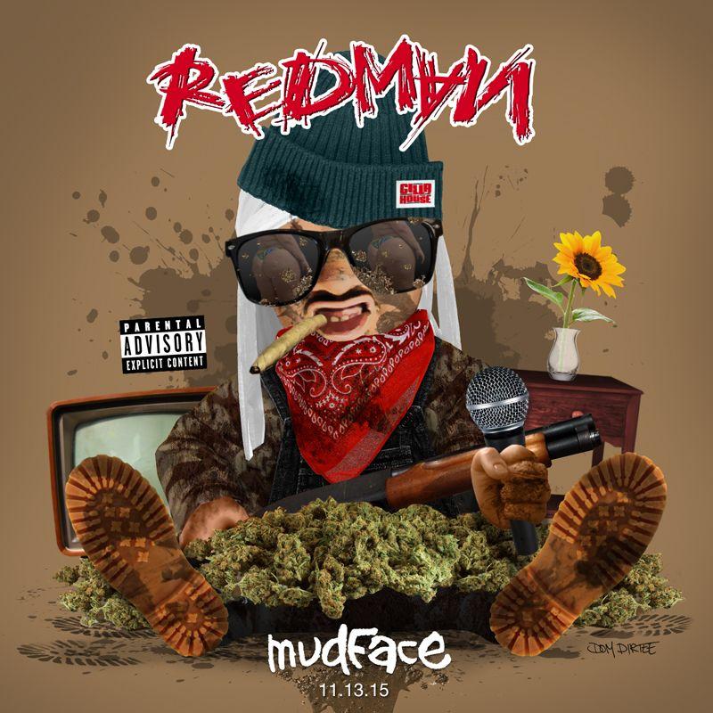 Red Man Face Logo - redman mudface album muddy waters classic hip hop new jersey new york