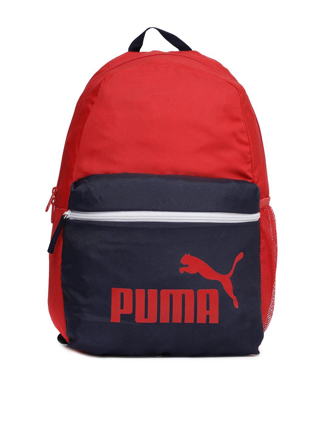 Red Pioneer Logo - Buy Puma Unisex Red Brand Logo Print Pioneer Laptop Backpack ...