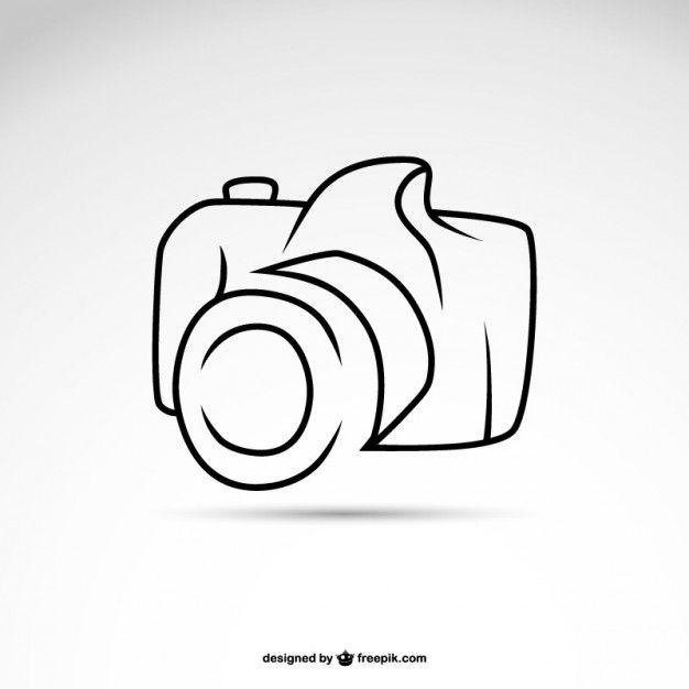 Photography Symbols Logo - Line art camera symbol logo template Vector | Free Download