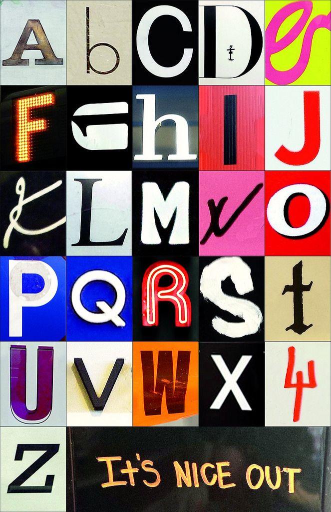 Alphabet Flickr Logo - Typography is everywhere. Inspiration is all around us. Wa