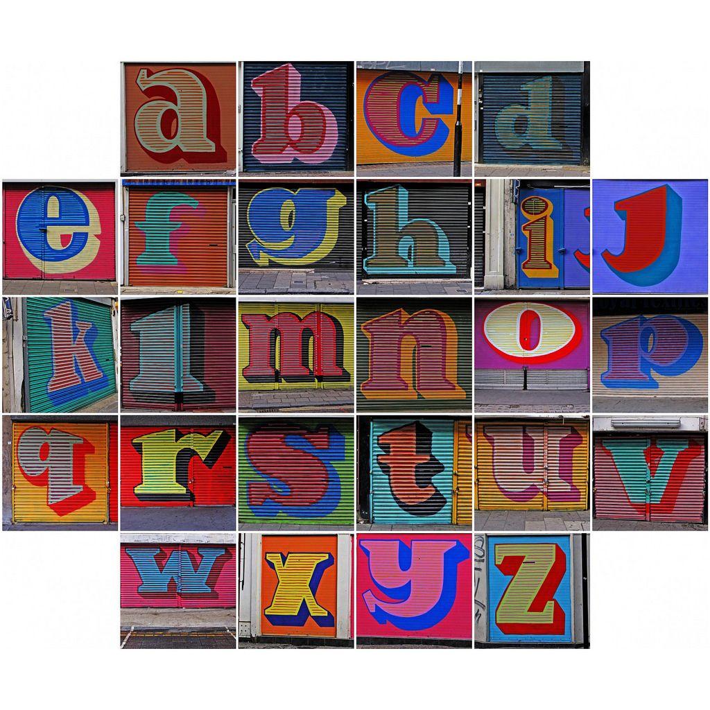 Alphabet Flickr Logo - Ben Eine Alphabet | Middlesex Street, London, England, UK Ju… | Flickr