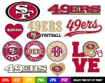 49ers Football Logo - 49ers logo | Etsy