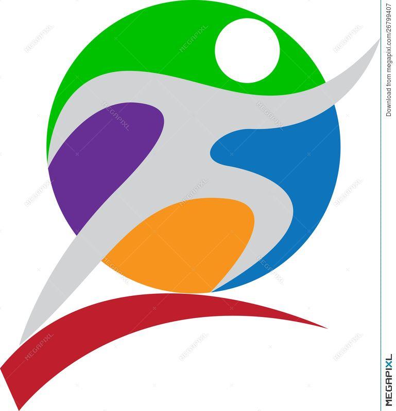 Colorful Sports Logo - Sports Logo Illustration 26799407 - Megapixl