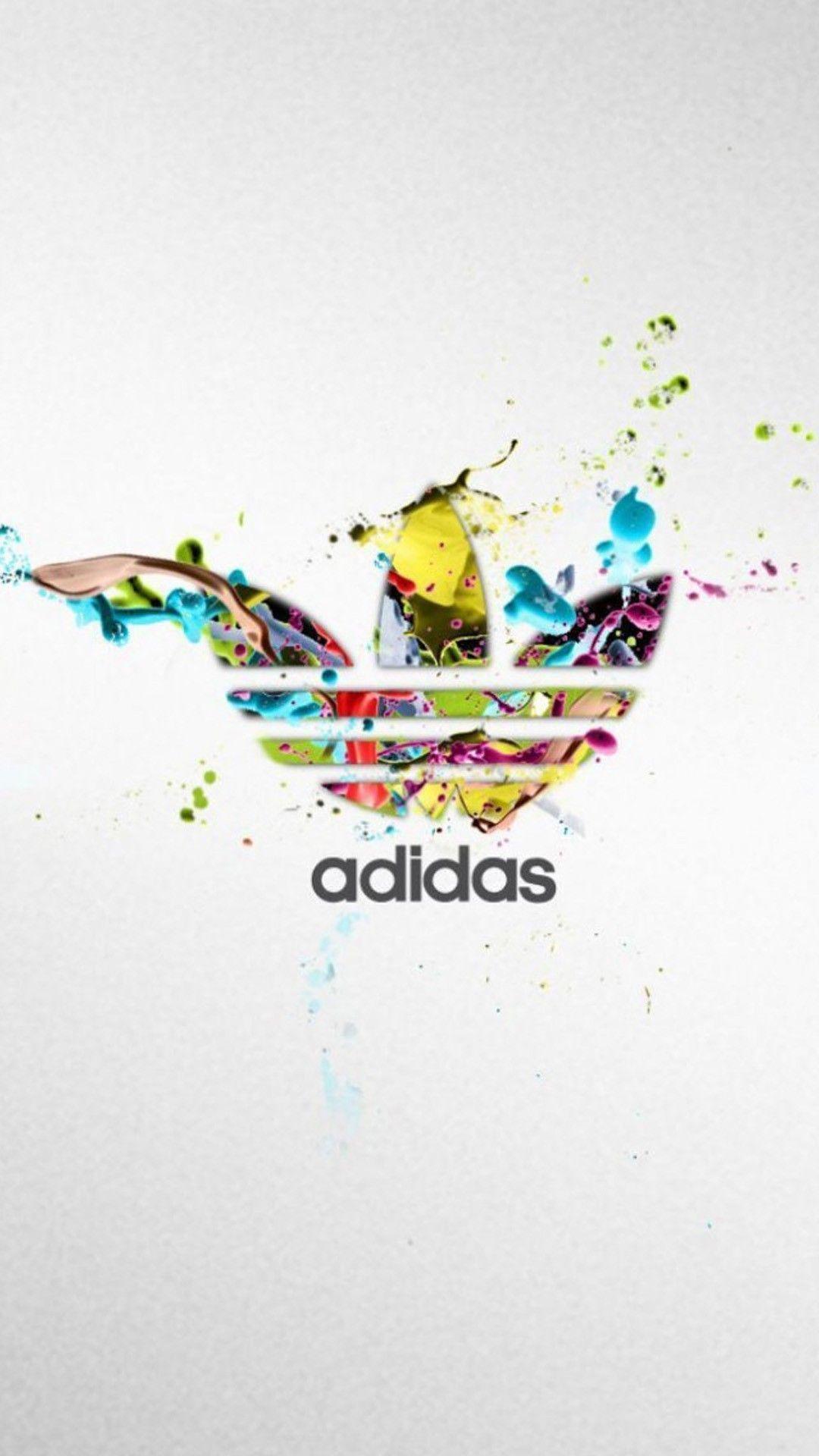 Colorful Sports Logo - Sports iPhone 6 Plus Wallpapers - Adidas Colorful Logo Splash iPhone ...