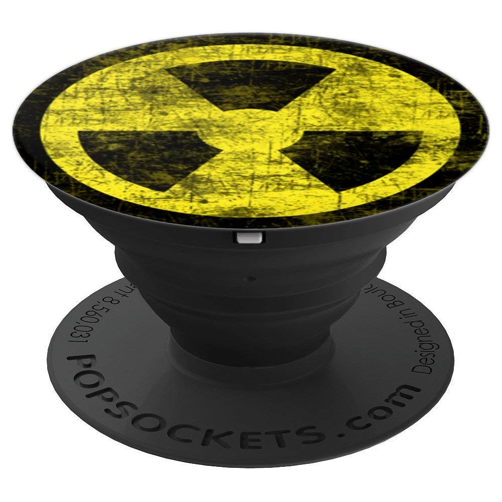 Cool Radioactive Logo - Amazon.com: Radioactive Cool Pop Socket - Funny Nuclear Radioactive ...