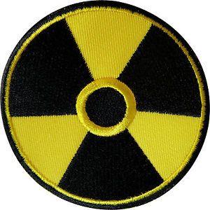 Cool Radioactive Logo - Radioactive Patch Iron Sew On Badge Warning Danger Radiation Hazard ...
