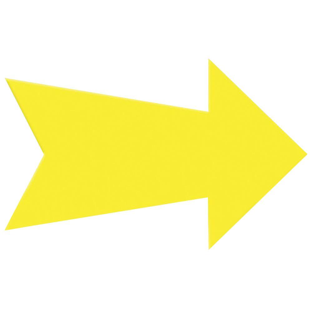 Yellow Arrow Logo - 9.25 in. x 23 in. Corrugated Plastic Yellow Arrow Create-a-Sign ...