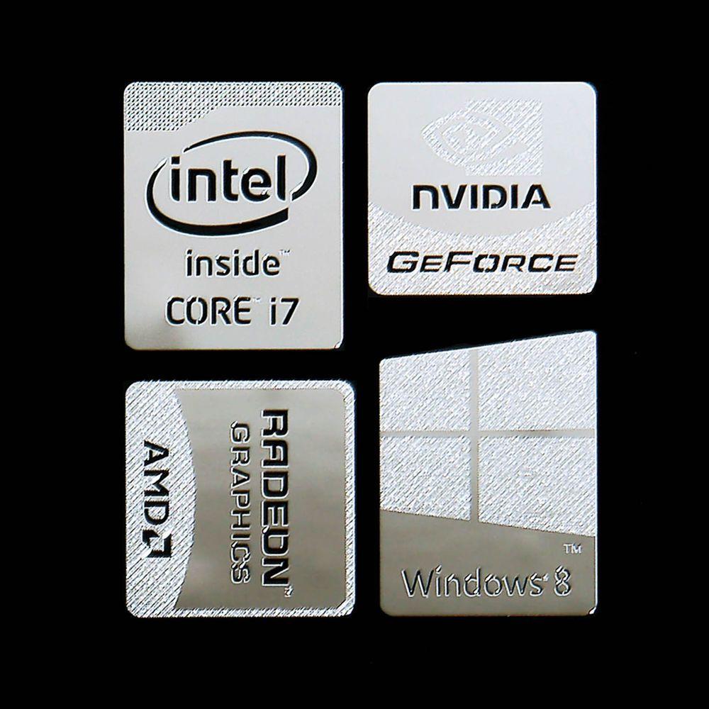 Intel Core Logo - Haswell Intel Core i7 Logo Metal Decal Sticker Windows8 NVIDIA