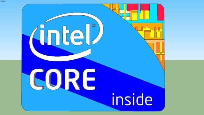 Inside Intel Core Logo - Intel Core Logo (2009-2011) | 3D Warehouse