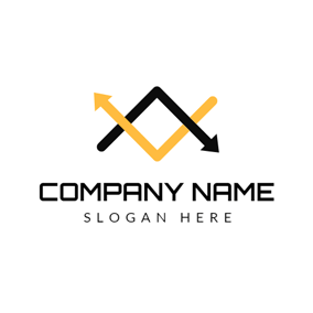 Yellow Arrow Logo - Free Arrow Logo Designs. DesignEvo Logo Maker