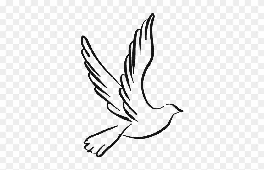 Black and White Dove Logo - Democratic Reform Party - Black And White Dove Png - Free ...