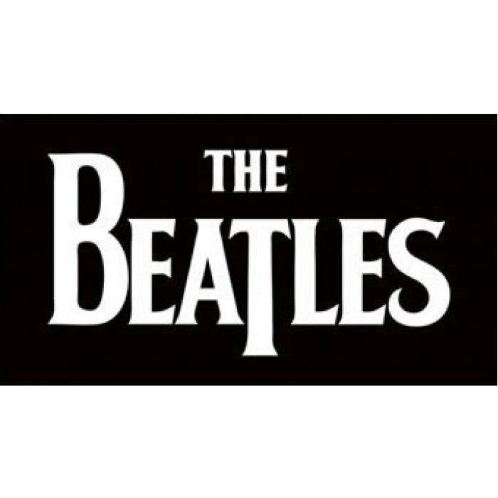 Maroon Rectangular Logo - PS6873 The Beatles, Logo, Black, rectangular small vinyl sticker