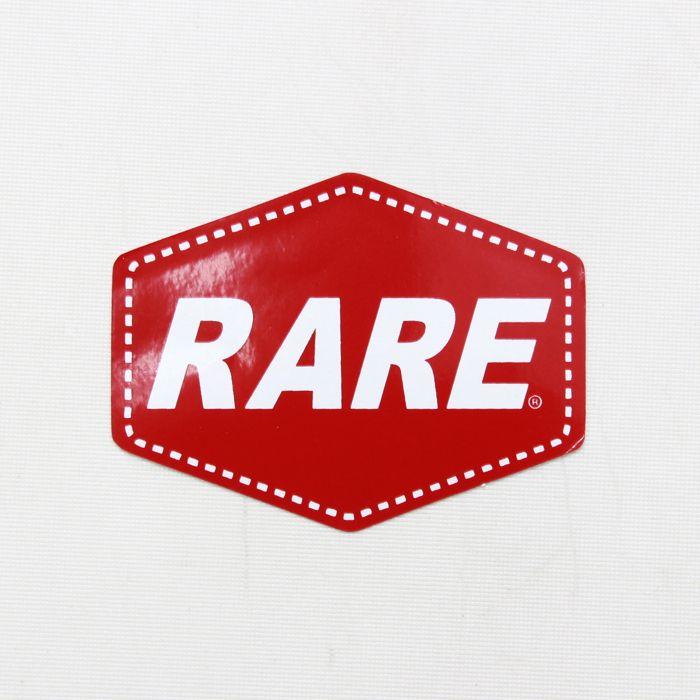 Google Rare Logo - Rare, Diamond Logo Sticker in Red