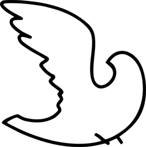 Black and White Dove Logo - White Dove clip art Clipart Image