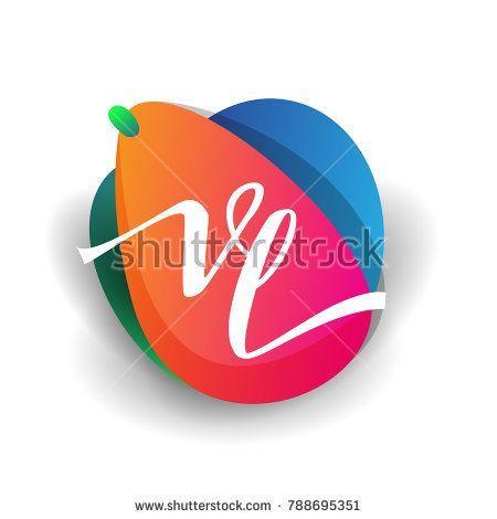 A Company with VL Logo - Letter VL logo with colorful splash background, letter combination ...