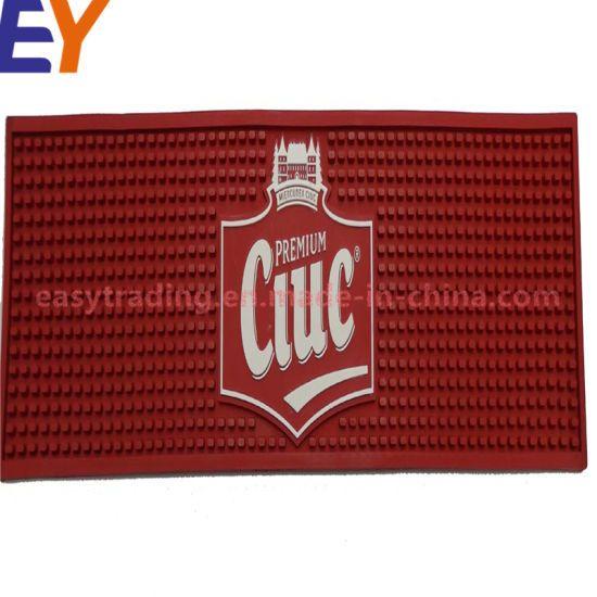 Maroon Rectangular Logo - China Red Color Rectangular Shape Customized Logo Plastic PVC Bar ...