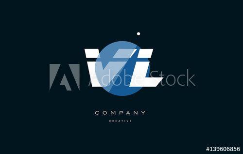 A Company with VL Logo - vl v l blue white circle big font alphabet company letter logo ...