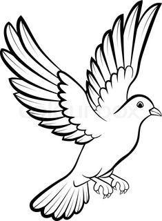 Black and White Dove Logo - Dove of Peace Free vector in Adobe Illustrator ai ( .AI ...