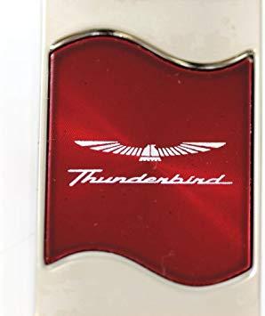 Maroon Rectangular Logo - DanteGTS Ford Thunderbird Rectangular Wave Red Key Fob Authentic ...