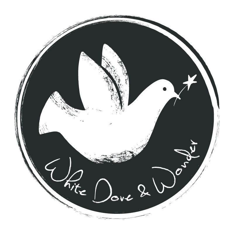 Black and White Dove Logo - White Dove & Wonder
