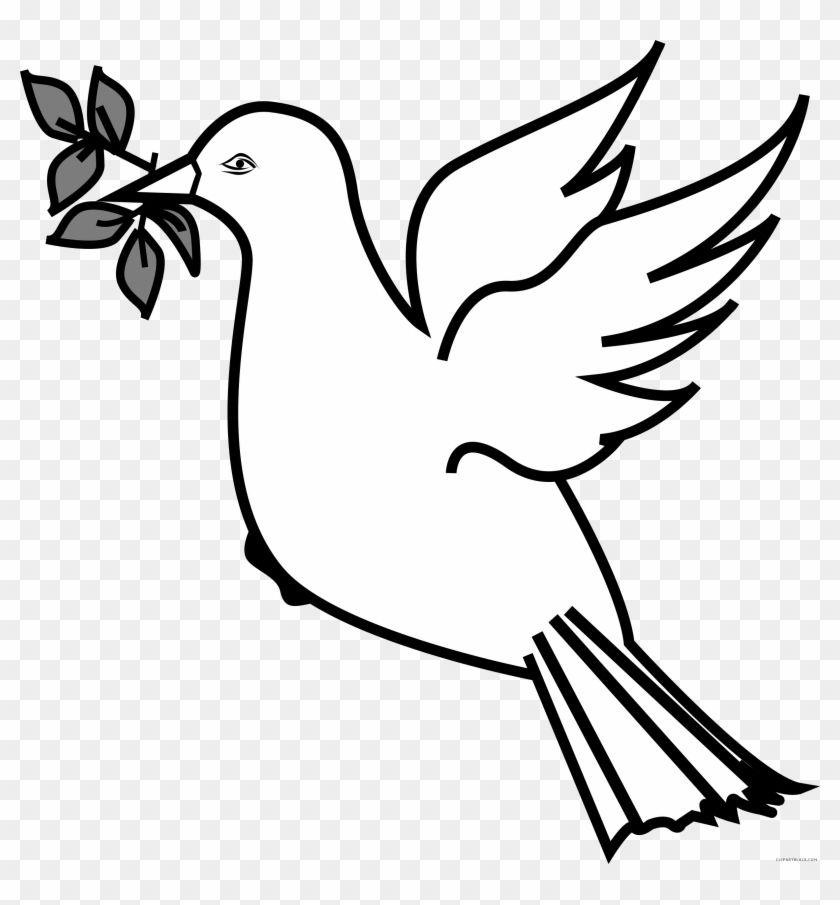 Black and White Dove Logo - Dove Animal Free Black White Clipart Image Clipartblack With