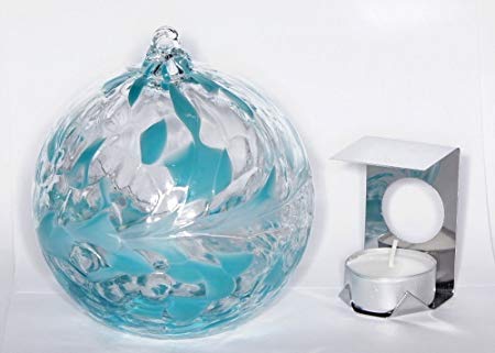 Turquoise Globe Logo - Hanging Glass Birthstone Nightlight Globe - Turquoise - December ...