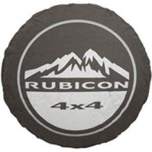 Jeep Rubicon Logo - Jeep Wrangler Spare Tire Cover (Part No: 82210079AB)