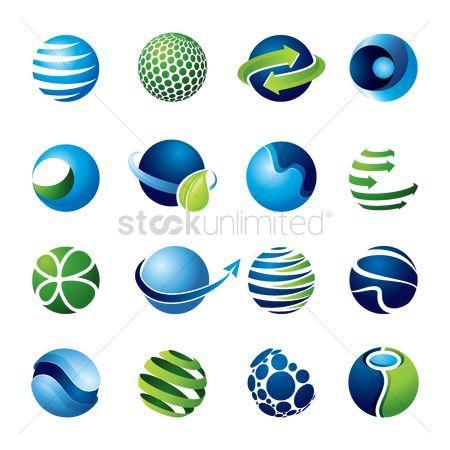 Turquoise Globe Logo - Free Globe Logo Stock Vectors