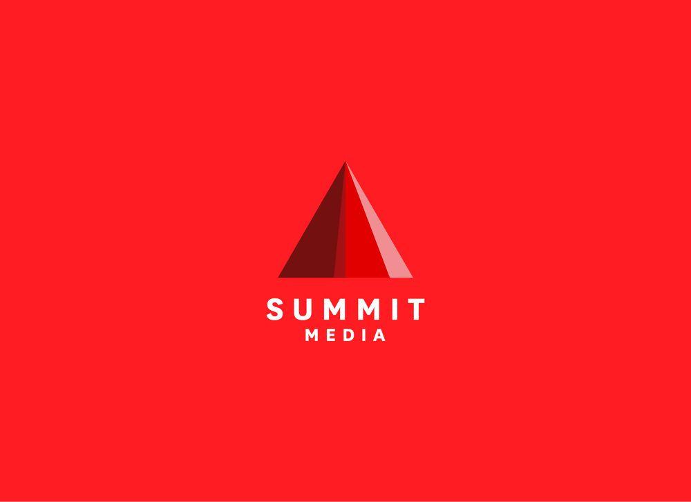 Companies with 4 Red Triangles Logo - Summit Media - Plus63 Design Co.