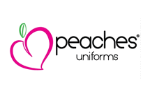 Peaches Scrubs Logo - Peaches Scrubs, Lab Coats, & Dresses | Kristen Uniforms