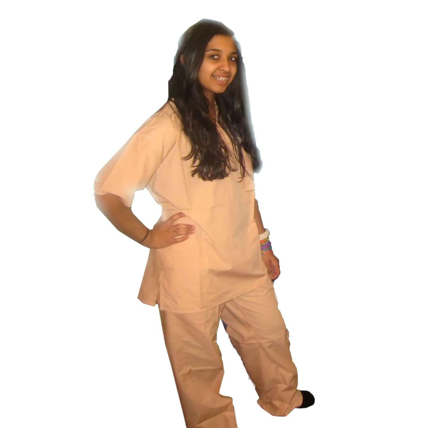 Peaches Scrubs Logo - Peach Scrub Set Scrubs (Top & Pant)