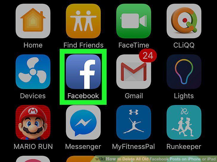 Facebook All Logo - How to Delete All Old Facebook Posts on iPhone or iPad