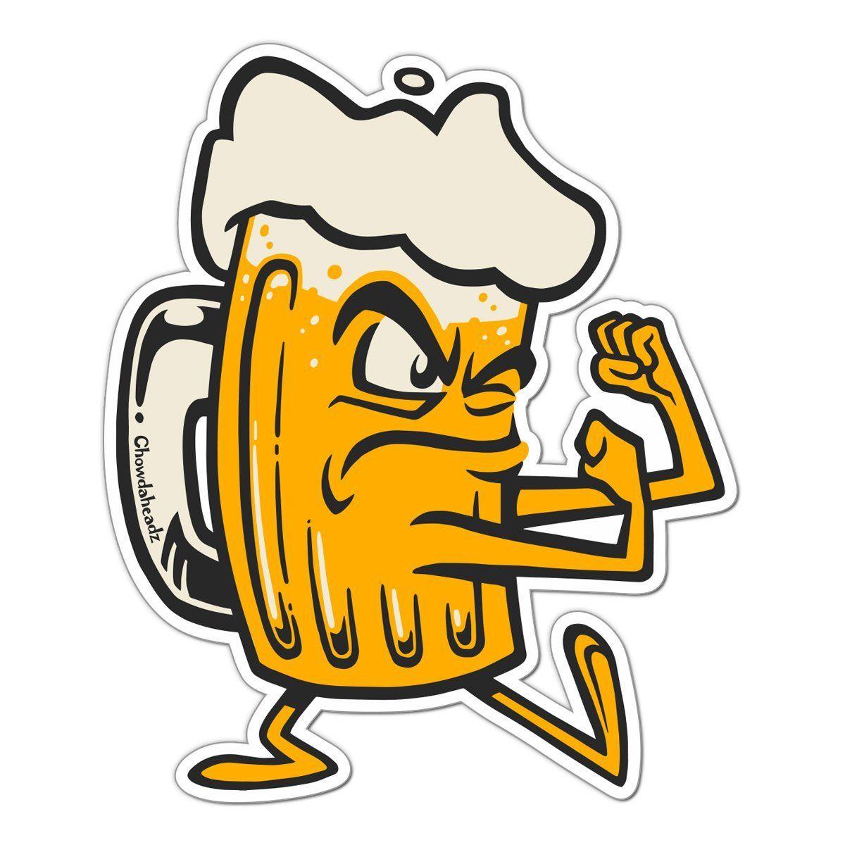 Beer Mug Logo - Fightin' Beer Mug Sticker