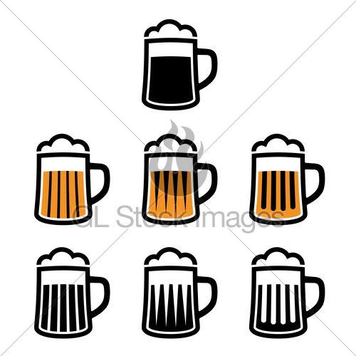 Beer Mug Logo - Vector Beer Mug Symbols · GL Stock Images