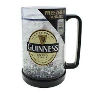 Beer Mug Logo - Beer mug plastic Guinness logo clear with gelatin to be frozen 15 cm