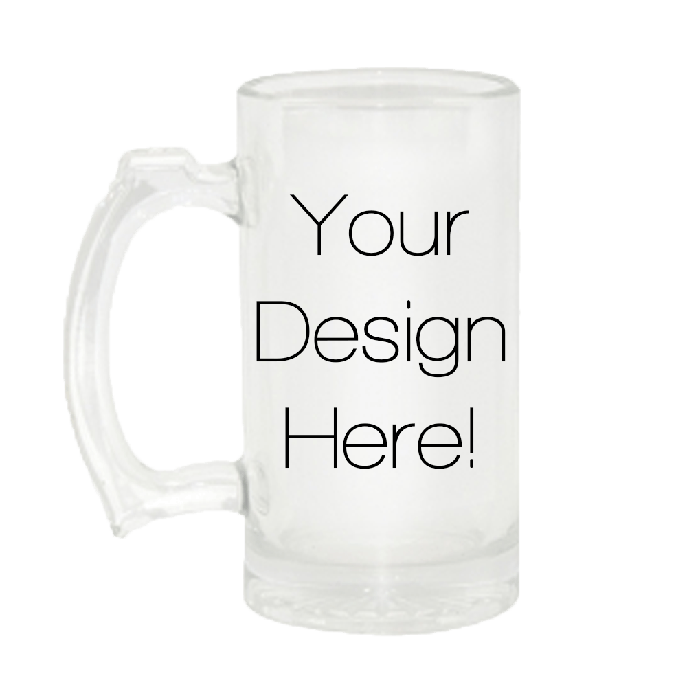 Beer Mug Logo - 16oz Glass Beer Mug (Clear) – Xpress Yourself Today!