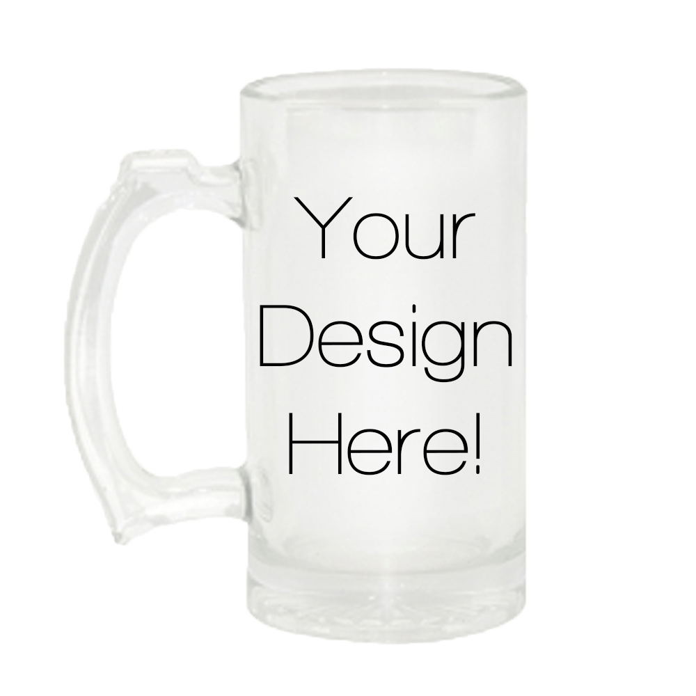 Beer Mug Logo - 16oz Glass Beer Mug (Clear) – Xpress Yourself Today!