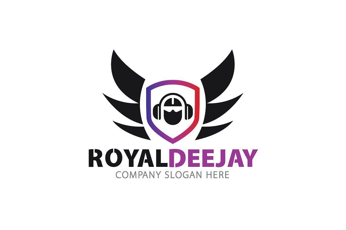 Disc-Jockey Logo - Royal Dj Logo ~ Logo Templates ~ Creative Market