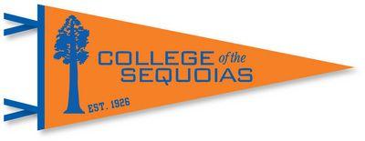 The College of Sequoias Logo - College of the Sequoias Bookstore - 6x15 Felt Pennant