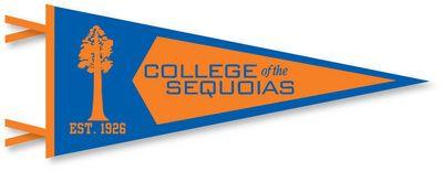 The College of Sequoias Logo - College of the Sequoias Bookstore - 12x30 Felt Pennant